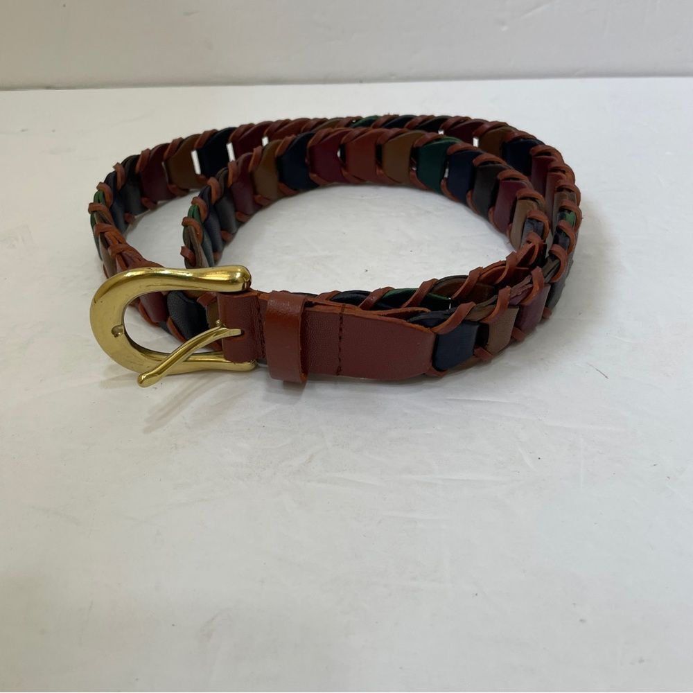 AIMEE-LYNN BRAIDED LEATHER BELT